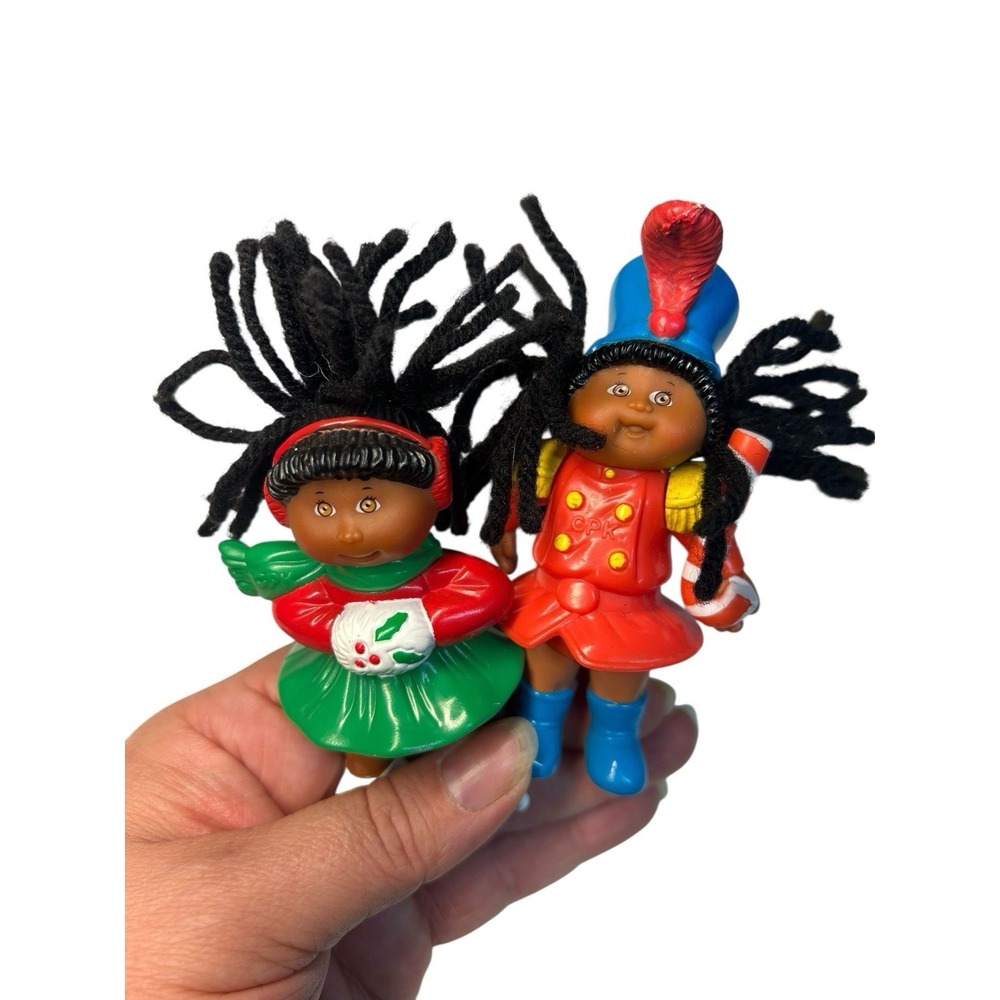 VTG McDonald‎ Cabbage Patch Kids Doll Mini PVC Fig African American Lot of 2
